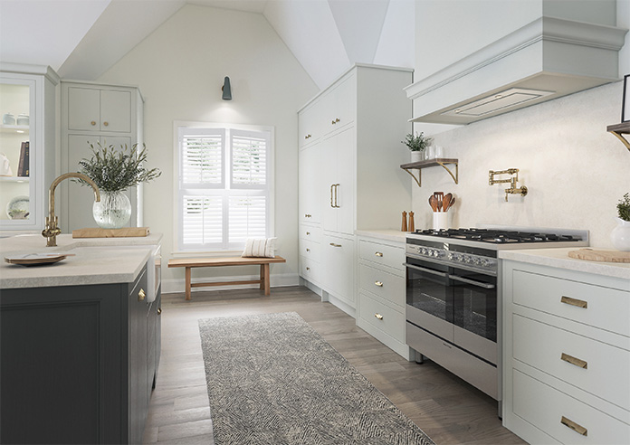 Bromley, Nimbus Grey - Tier on Tier Plantation Shutter - Image 7